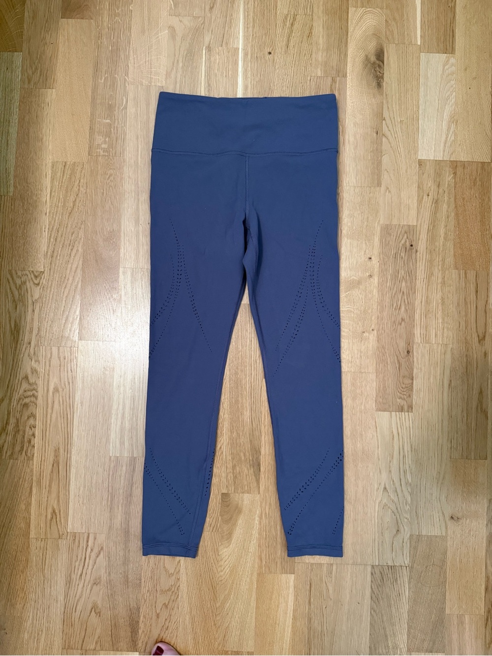 Athleta Slate Lavender Purple High-Rise Perforated Leggings